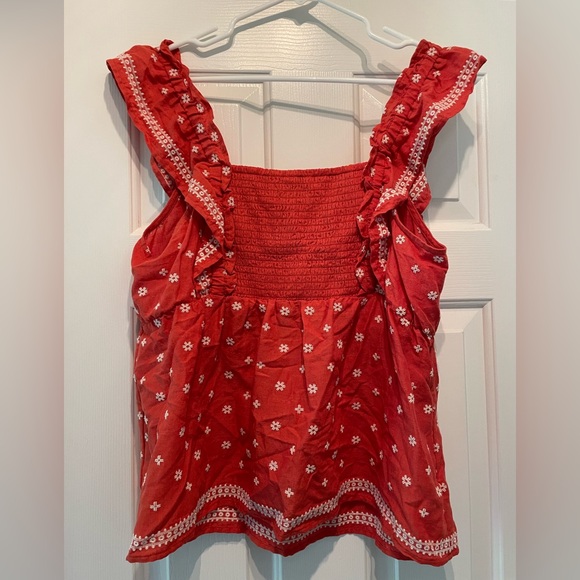 Orange Ruffle Old Navy Top - Picture 2 of 5